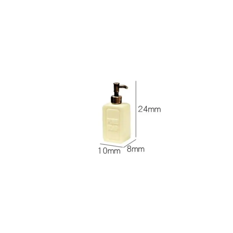 ^*4Pcs Dollhouse Bathroom Accessor Mini Split Bottle Pretend Play Furniture Toy Miniature Soap Dispenser Model Doll House Decor view 6