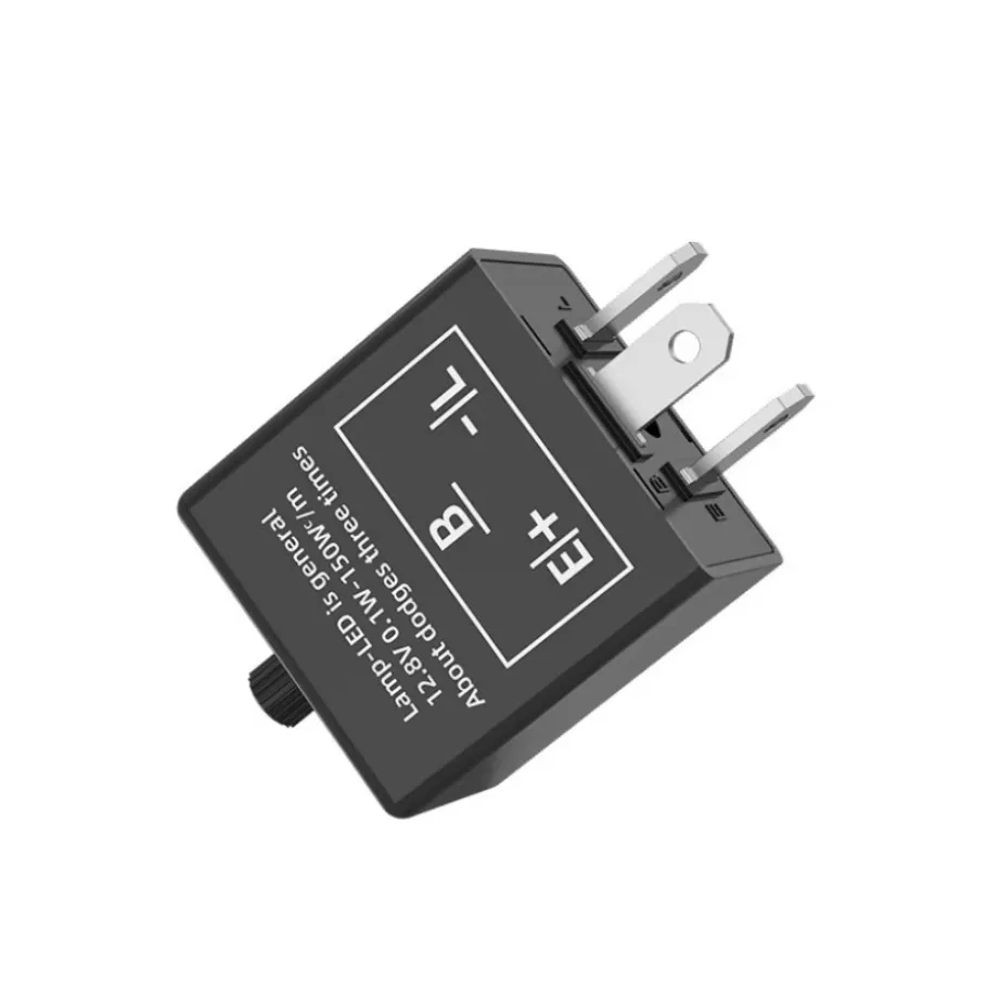 Universal 3 Pin CF14 JL-02 Motorcycle Flasher Relay to Fix LED Light Turn Signal Hyper Flash Blinking Light 12V DC Moto Switch