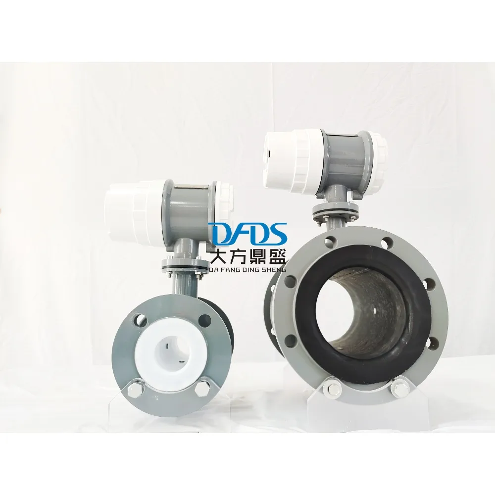 

1'' 2 Inch DN80 Smart Dual Flow Display Digital Sea Medidor De Flujo Liquid Salt Water Electromagnetic Flow Meter