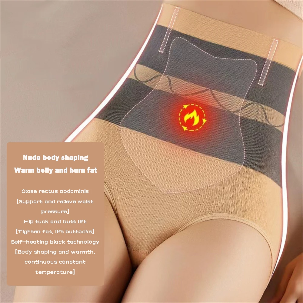 Calcinha Emagrecimento Barriga Sem Costura para Mulheres, Cintura Trainer, Body Shapers, Cueca Controle Barriga, Calcinha Pós-parto Cintura Alta Shapewear