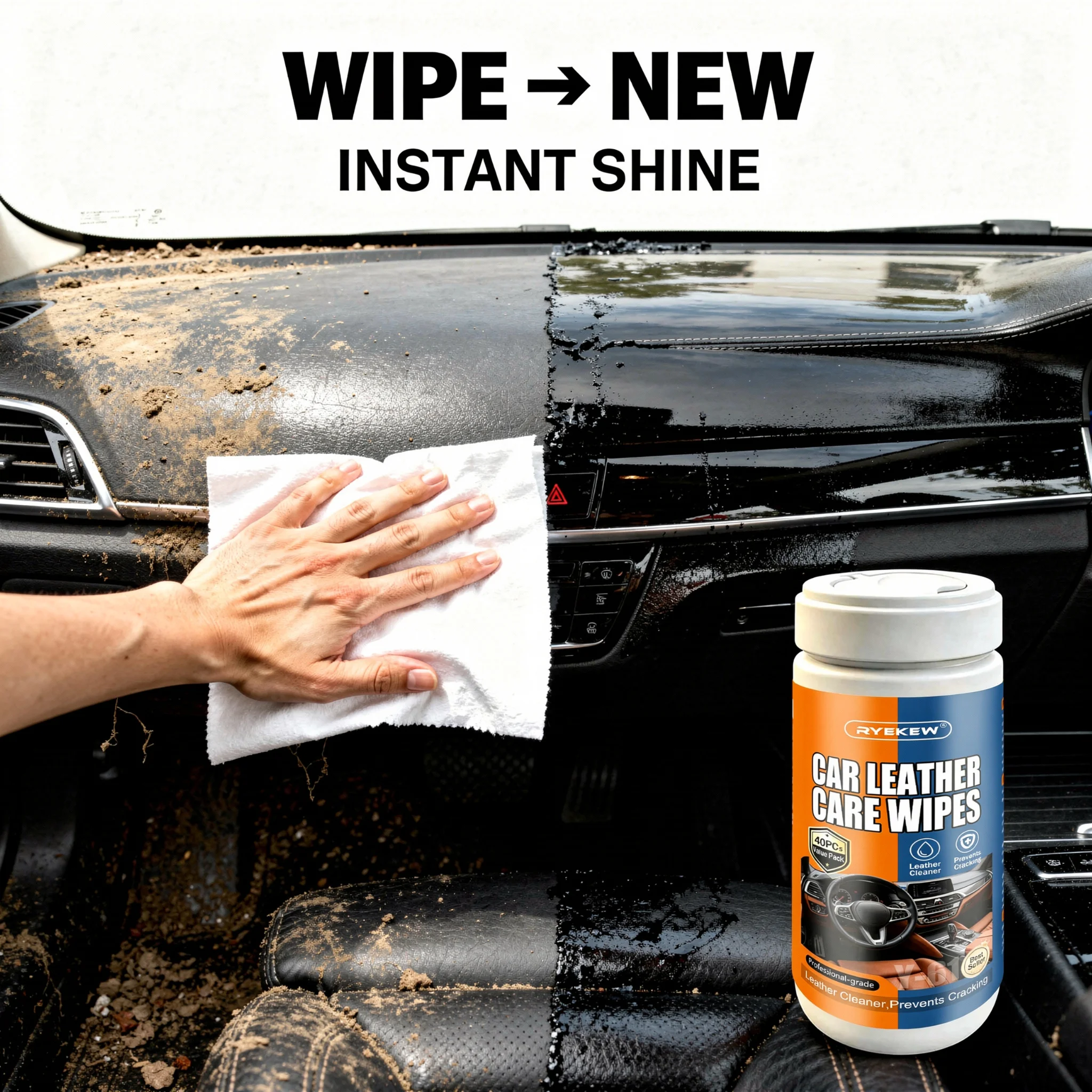 ผ้าเช็ดทำความสะอาดพลาสติกในรถย - Trim Restorer Plastic บทวิจารณ์และราคา
