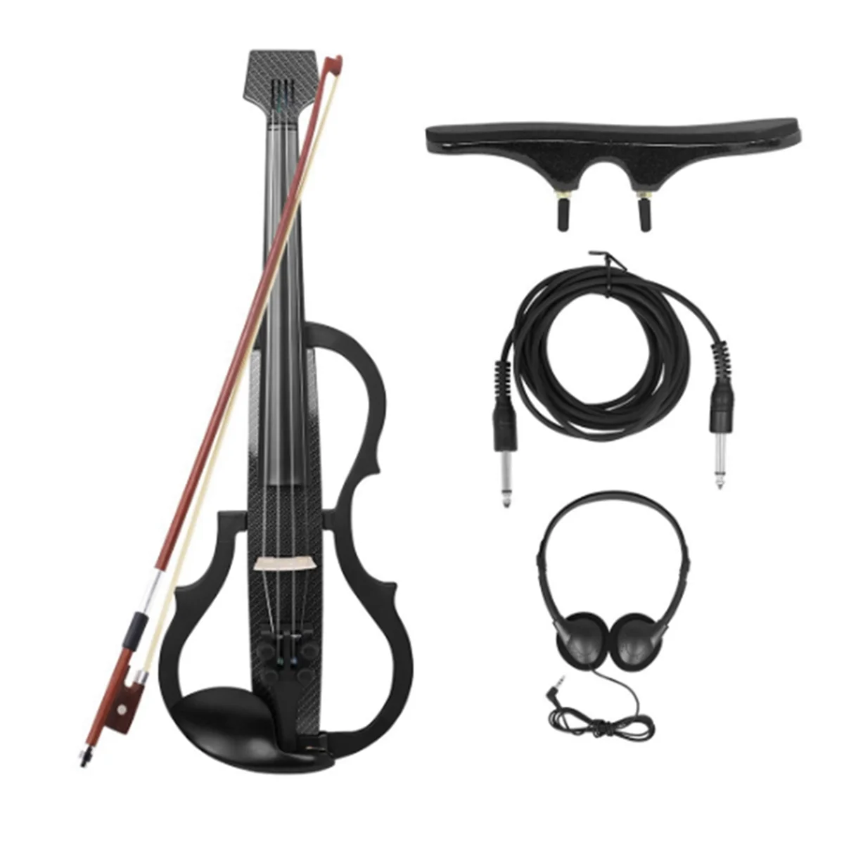 IRIN 4/4 Electro Acoustic Violin Kit Intelligent Silent Electroacoustic Violin Earphones Connecting Fiddle Accessories