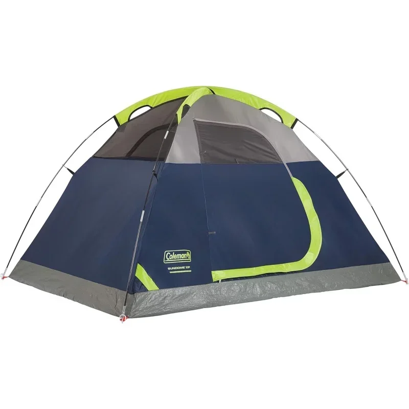 Sundome Camping Tent, 2/3/4/6 Person Dome Tent with Snag-Free Poles Easy Setup in Under 10 Mins, Included Rainfly Blocks Win