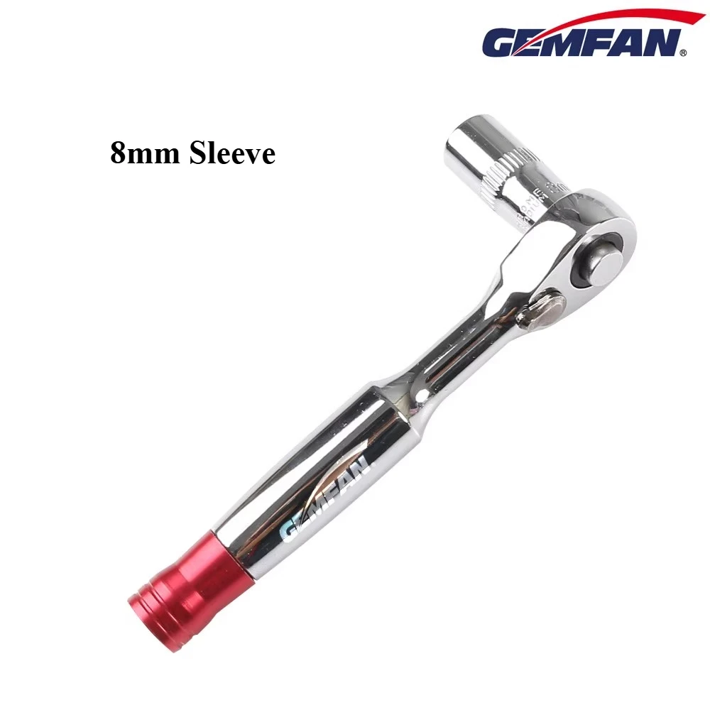

Qianfeng Ratchet Wrench Removable 1/4" Hex Drive 8MM Socket for FPV Drone Propeller Nut