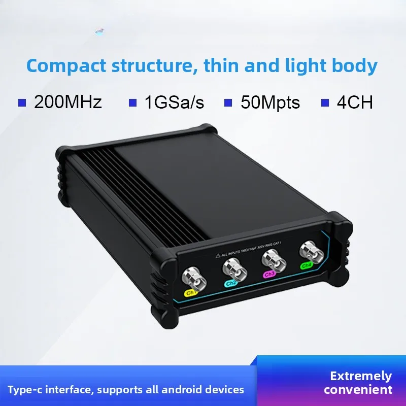 

Запчасти для осциллографа, аксессуары, микросиг, авторемонтный осциллограф, портативный USB виртуальный осциллограф, полоса пропускания 200 м, 4 канала