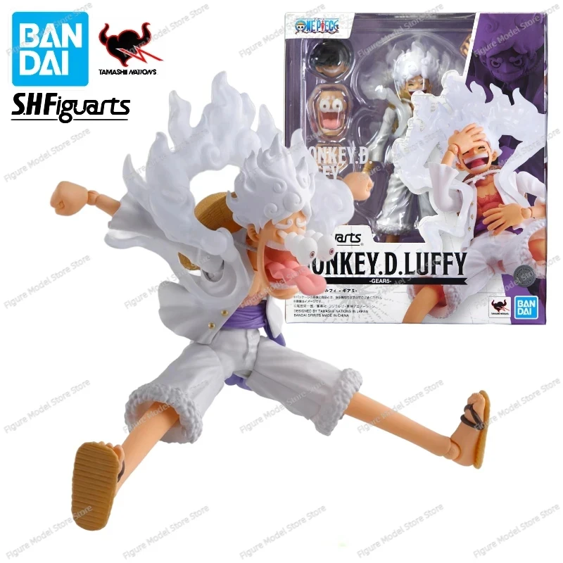 

100% Original In Stock Bandai One Piece S.H.Figuarts SHF MONKEY.D.LUFFY GEAR5 15cm PVC Anime Action Figures Toys Models