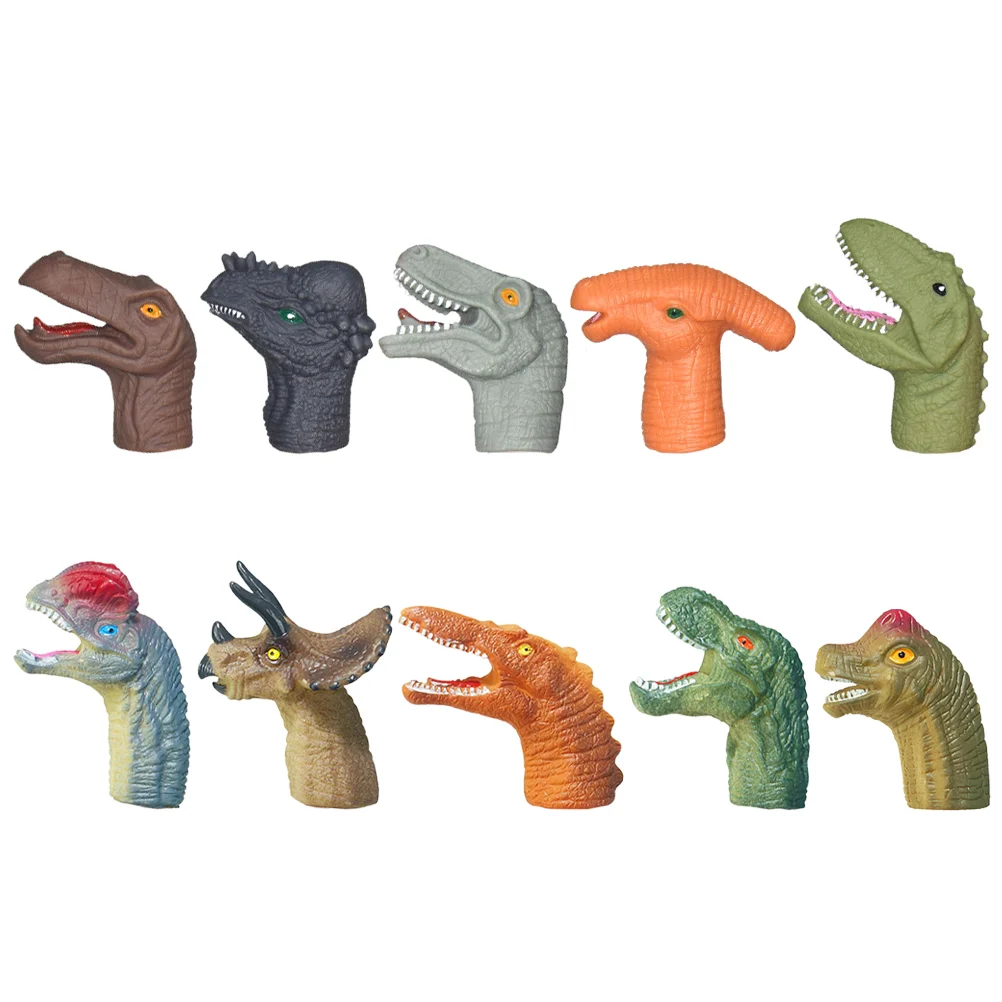 Mini marionnettes à main de dinosaure pour enfants, poupées à doigts pour bébés d'âge alth, 10 pièces