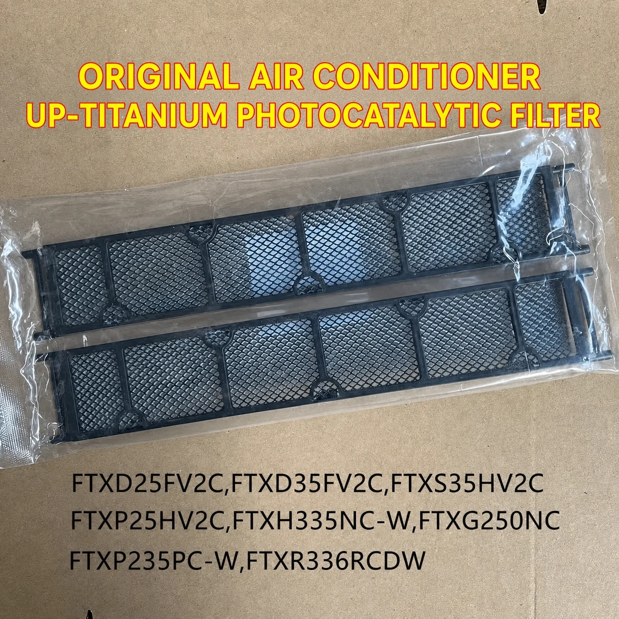 2-Pack UP-Titanium Photocatalytic Air Conditioner Replacement Filters for Wall-Mounted Units Compatible with FTXD FTXS FTXH35F