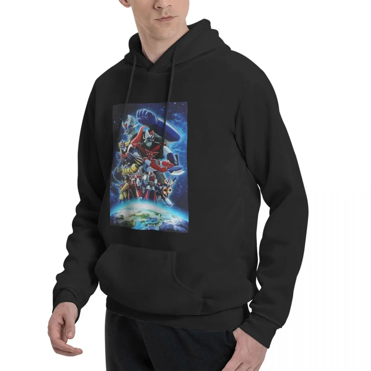 Mazinger Z Mad Robot Grendizer Anime Manga Hoodies Men's Women Casual Pullover Sweatshirts Long Sleeve Streetwear Autumn Winter
