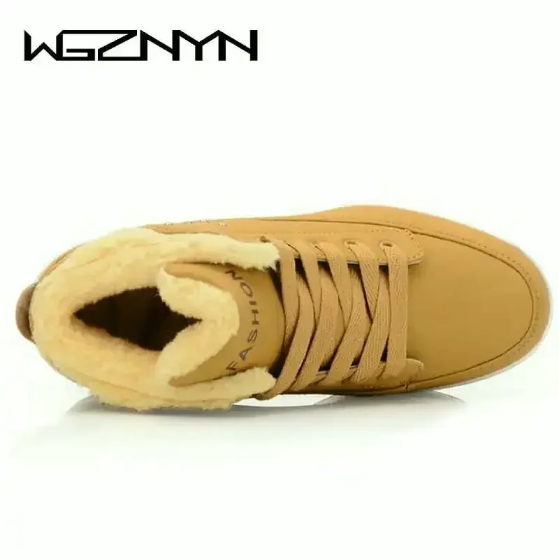 Luxury NEW Brand Swing Fitness Shoes Woman Cotton-Padded Winter Outdoor Snow Boots Wedge Sneakers Height Increase Slimming Shoes view 4