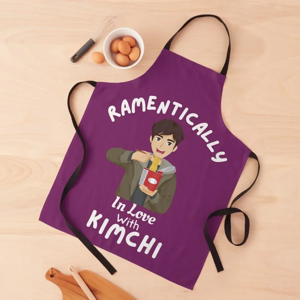 

Ramentically In Love With KIMCHI Apron Novelties Kitchen And Home professional hairdresser Cooking Clothes Apron