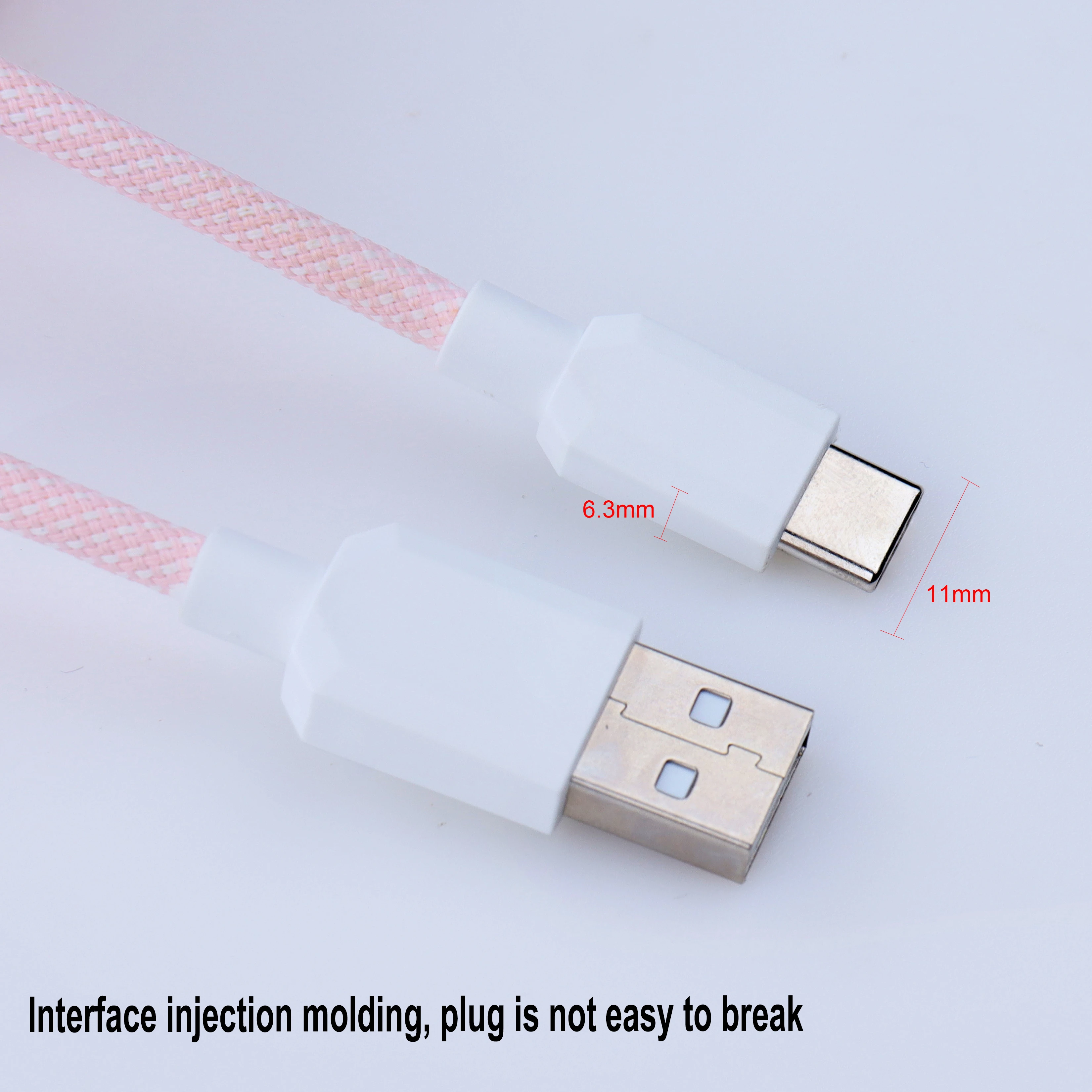 Mechanical Keyboard Data Cable Type-C to USB Cable GX16 Cable Macaron Color Coiled Keyboard Cable