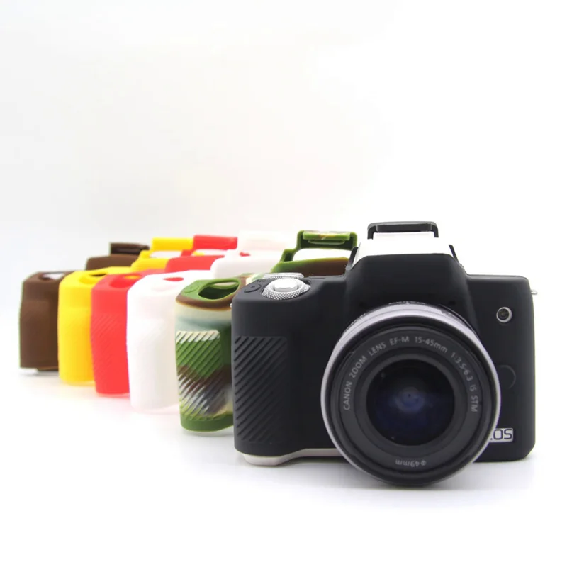 

For Canon EOS M50 Mark II m50mk2 rubber digital camera bag M50 m50ii soft silicone armor protective skin case body cover