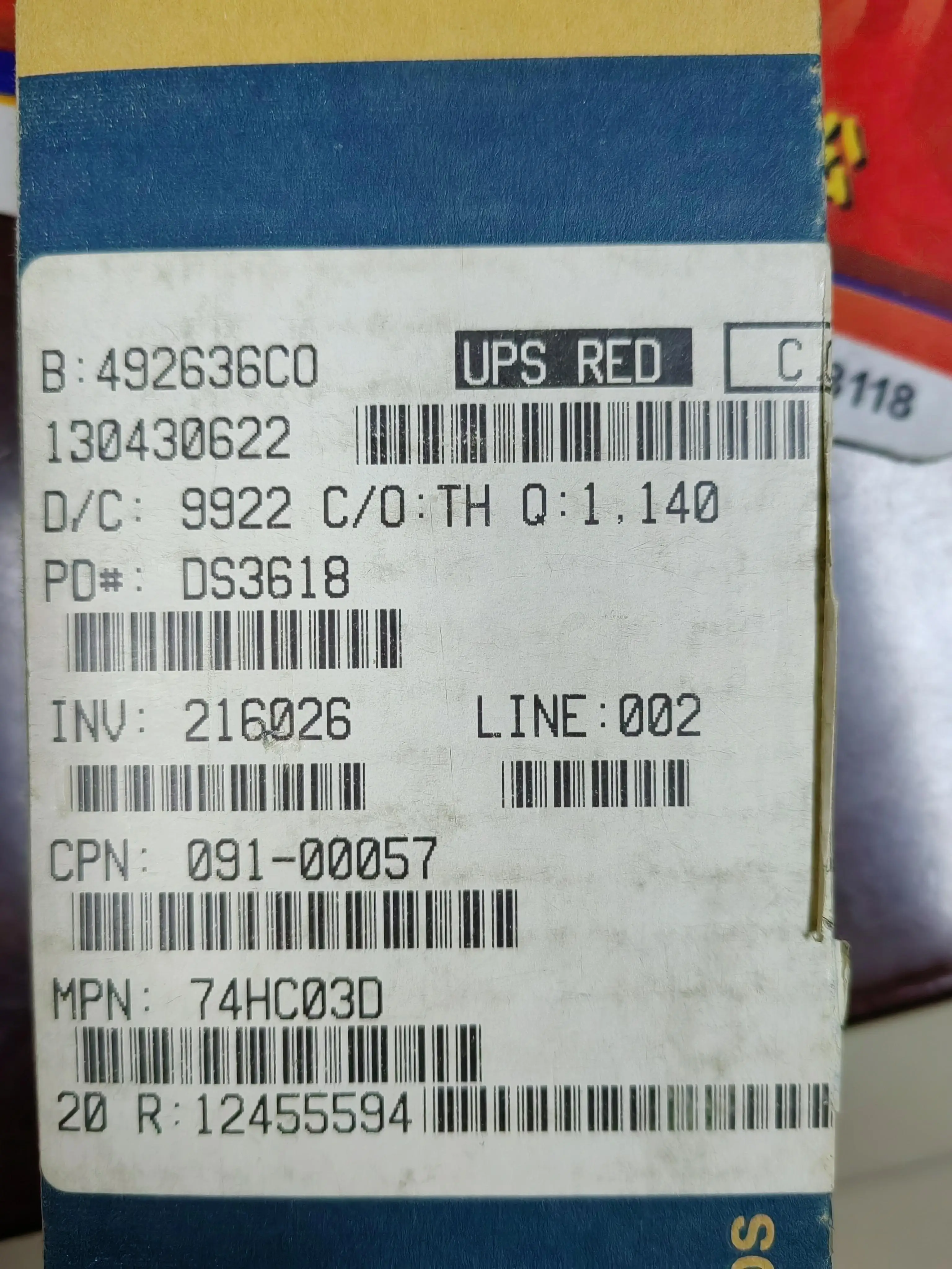 50PCS/74HC03D   New genuine in stock
