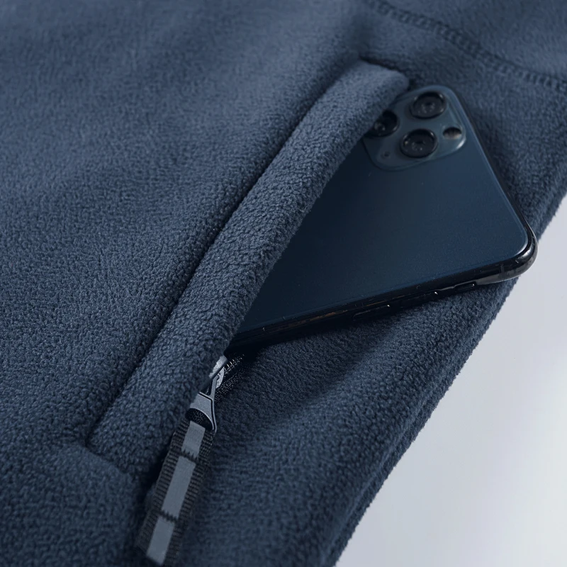 2025 Fleece-Herrenmantel, verdickt, warm, winddicht, lockerer Outdoor-Kragen, Fleece-Kapuzenjacke, norwegisch bedruckt, guter Soldat – Detail 6
