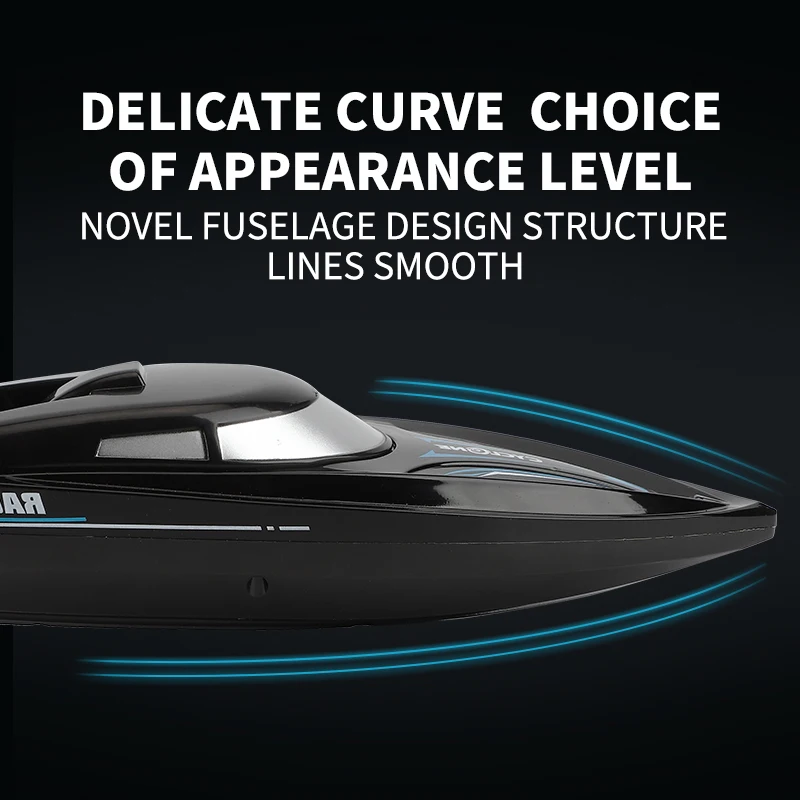 Rc Hogesnelheidsboot 10 Km/h 2.4G Waterdichte Afstandsbediening Boten Schip Speedboten Afstandsbediening Buitenspeelgoed Voor Kinderen Volwassen Geschenken