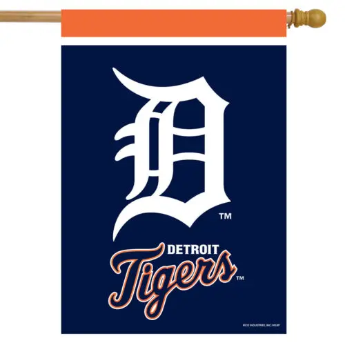 Detroit Tigers House Flag Licensed ; Briarwood Lane