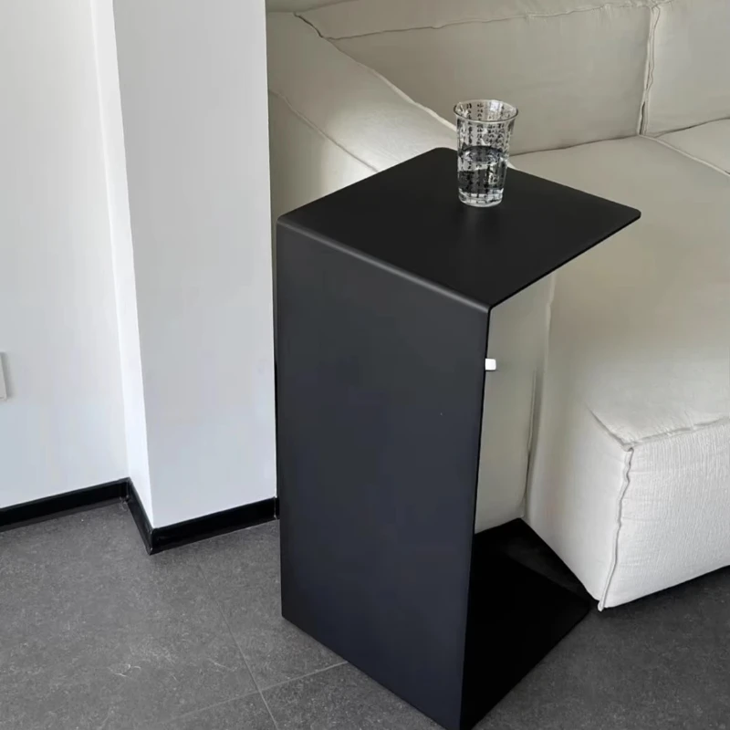 

Modern Minimalist C-Shaped Coffee Table Luxury End Side Table Movable Storage Rack Easy Assembly Corner Shelf for Room