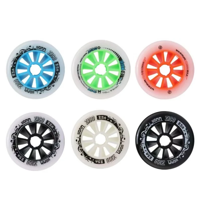85a-speed-skating-wheels-for-inline-speed-track-race-street-fast-skating-black-white-blue-green-orange-90mm-100mm-110mm-6-8-pcs