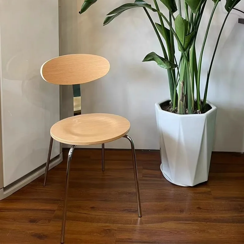 Advanced Homestay Dining Chairs Wabi Sabi Style Luxury Living Room Dining Chairs Ergonomic Retro Home Furniture Sillas Lscy