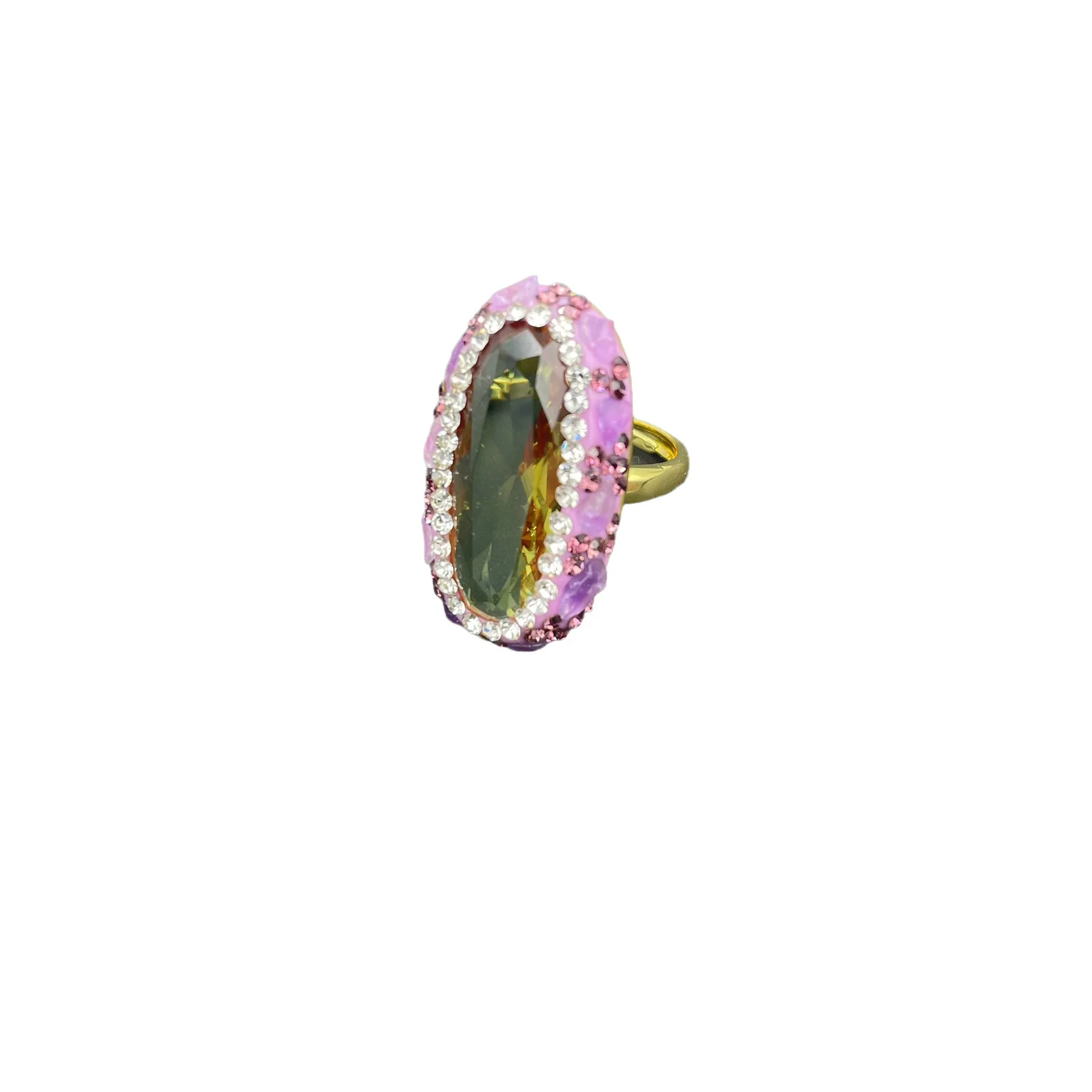2023 Summer Turkey Sultan Stone Set Light-sensitive Color-changing Stone Jewelry Crystal, Necklace Earrings Ring