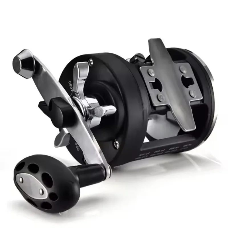 3 + 1BB 3.8:1 Gear Mulinelli per tamburo oceano in barca offshore Acqua salata Big Game Mulinello da pesca a traina in acque profonde