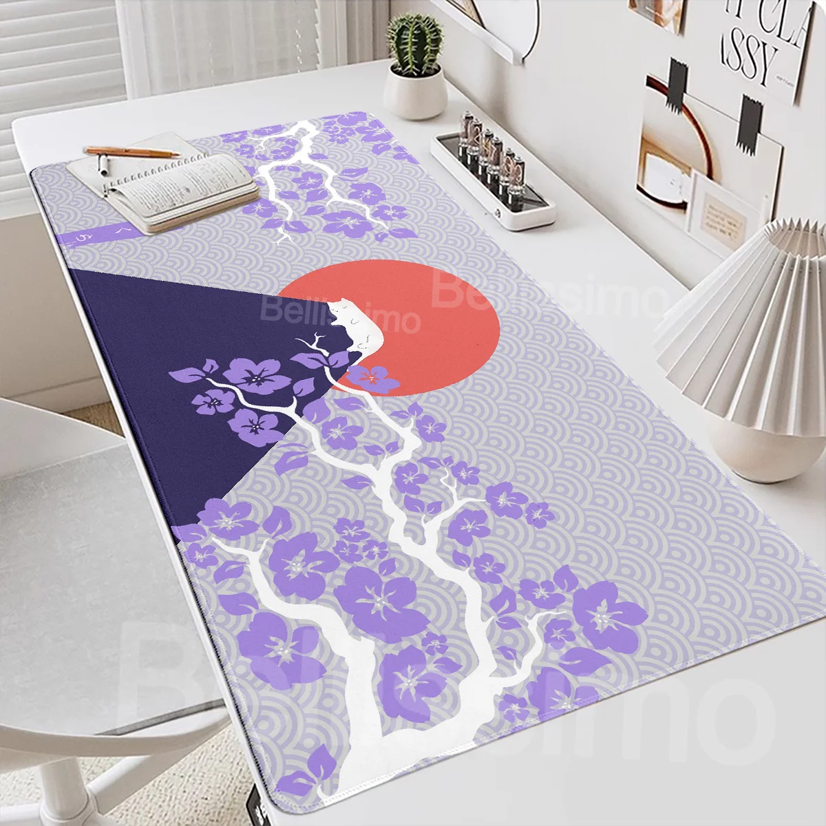 

HD Kawaii Cat Sakura Mouse Pad Beautiful Home Office Game Desk Mat Large Laptop PC Gaming Mousepad Mouse Mat Rubber Keyboard Pad