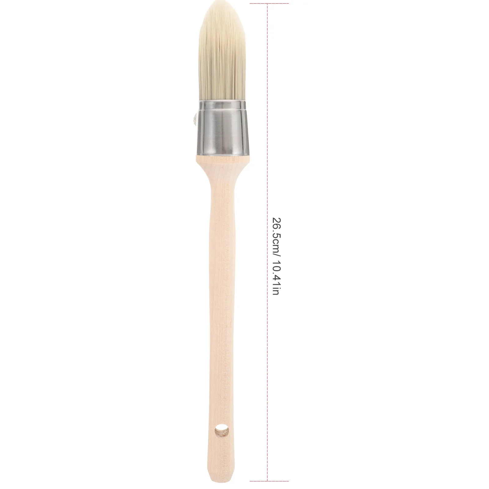 Professional Round Trim Paint Brush Wooden Handle Tapered Filament for Wall Edging Furniture Painting Home Improvement Cleaning
