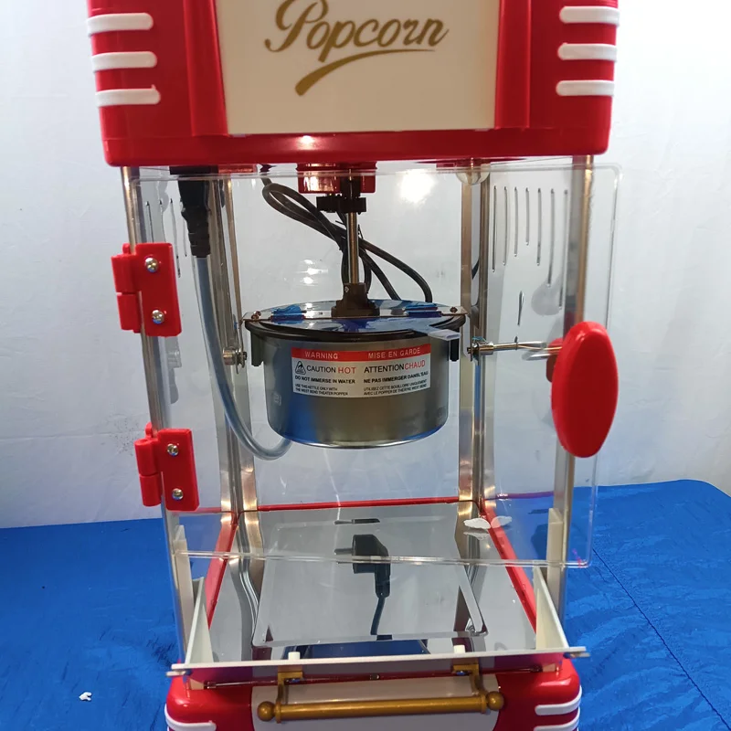 Mini máquina de palomitas de maíz, máquina automática de palomitas de maíz, máquina de aperitivos para uso doméstico o comercial a la venta
