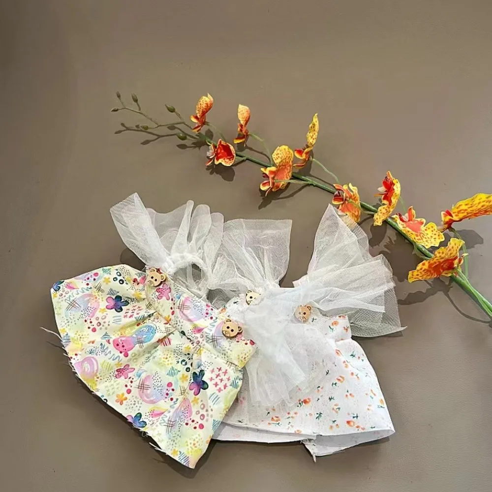 Vestido de Suspender para Boneca de 20cm, Roupas de Boneca Kawaii, Vestido de Estrela Mini Adorável, Saias para Bonecas Sem Atributos