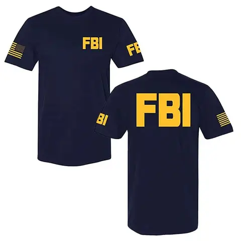 Law Enforcement Tee - Police EMS FBI Fire Rescue Sheriff K-9 Two-Sided T-Shirt Funny Women Men Clothing Coverall Works Outfits