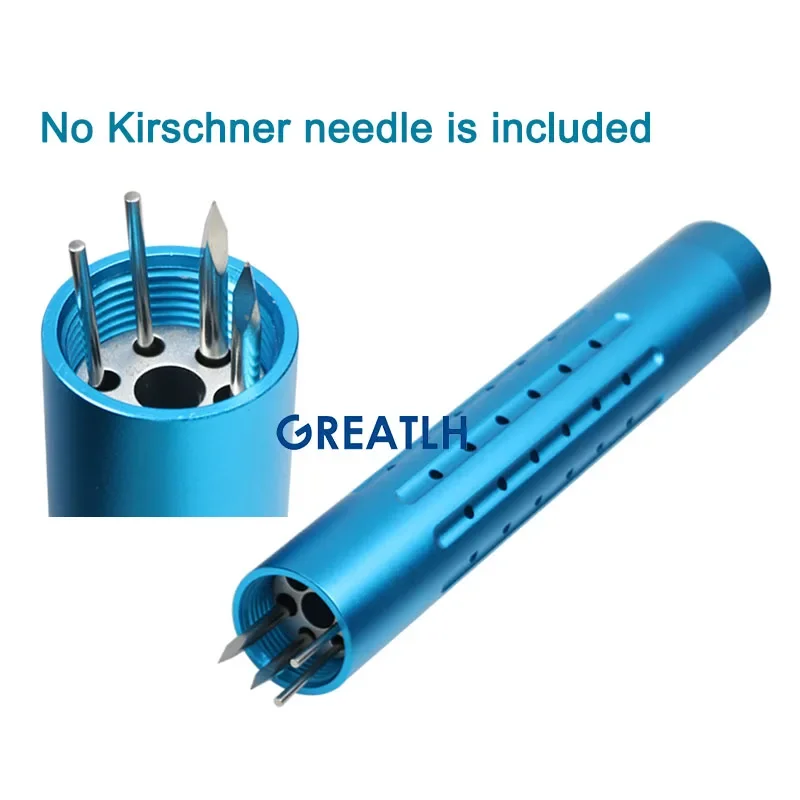 GREATLH Kirschner Wire Pins Sterilization Tube Box Drill Bits Pins Storage Autoclavable Orthopedic Instrument Aluminium