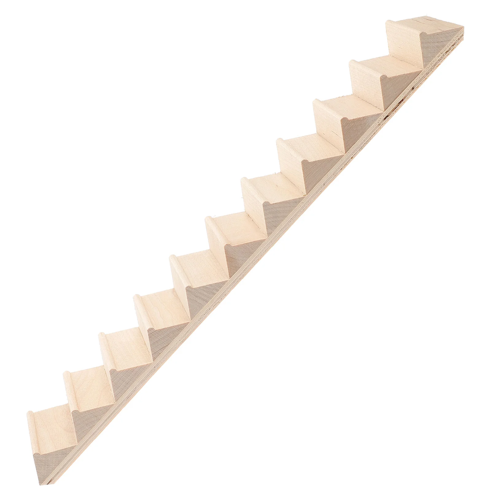 1PC 1/12 Mini House Staircase Miniature Wooden Stairs Without Handrail DIY Accessory mini house furniture