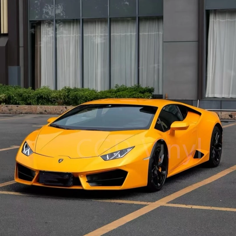 

The highest grade glossy ultra-bright metal maple leaf yellow vinyl film, vinyl film automotive packaging, quality guaranteed