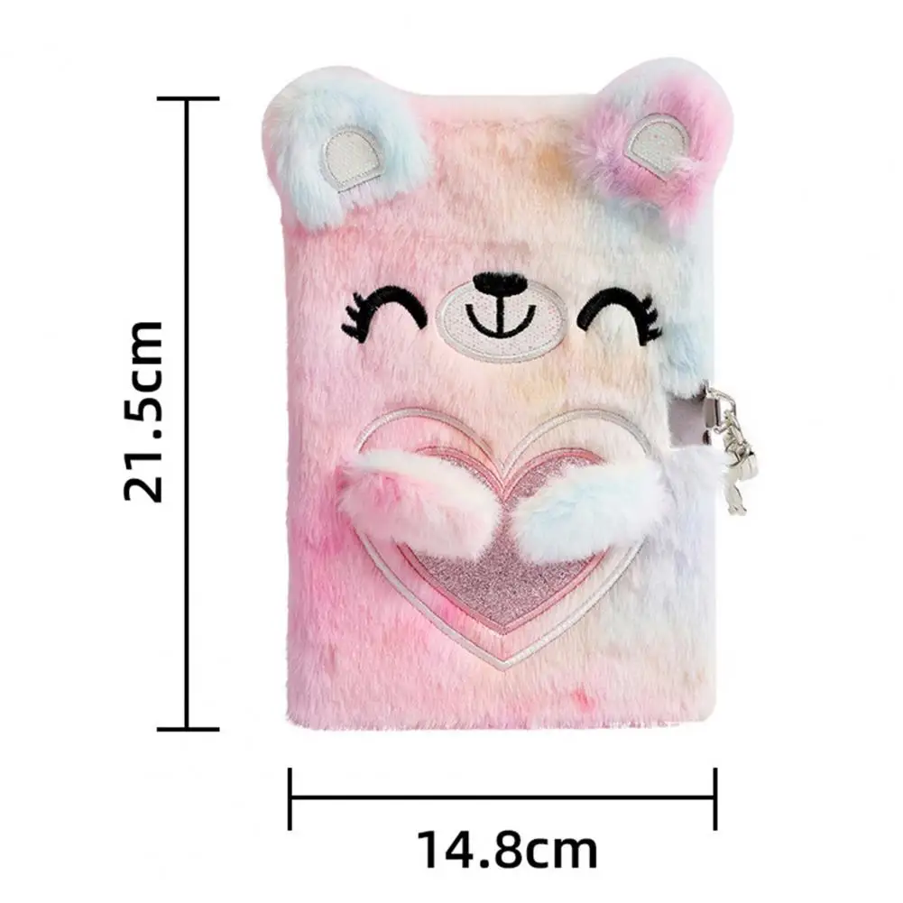 A5 أفخم دفتر مع قفل الكرتون شكل الاطفال الأطفال الدب مجلة دفتر أفخم دفتر مذكرات القرطاسية المدرسية