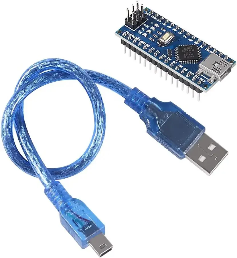 For Nano V3.0 Micro Controller Module ATmega328P Module Nano Board CH340 USB Cable Compatible with Arduino Nano V3.0