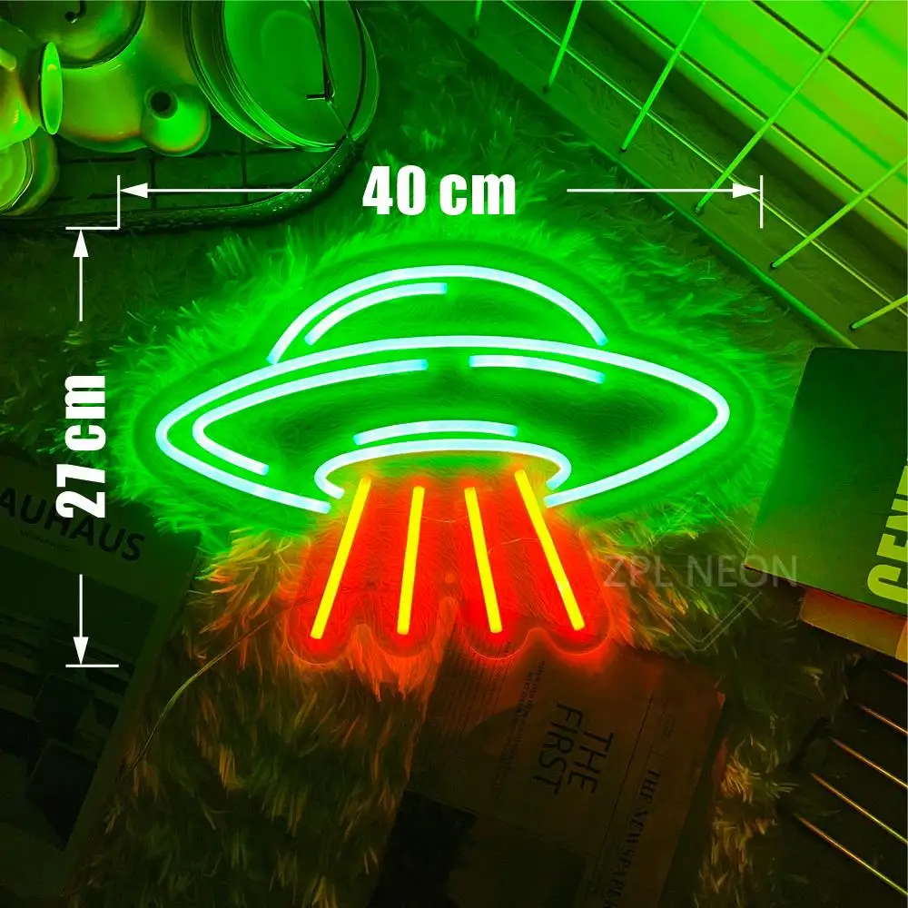 Spaceship Neon Led Signs Gaming Room Decor Bedroom Wall Hanging Neon Sign Led Lights Personalize Neon Light Party Birthday Gifts