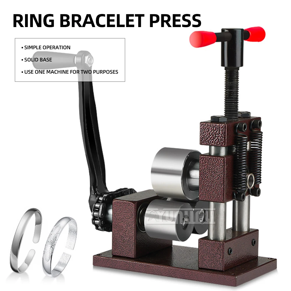 

Gold and silver ring bracelet rolling machine silver Press bending machine welding flattening rolling round gold jewelry tool