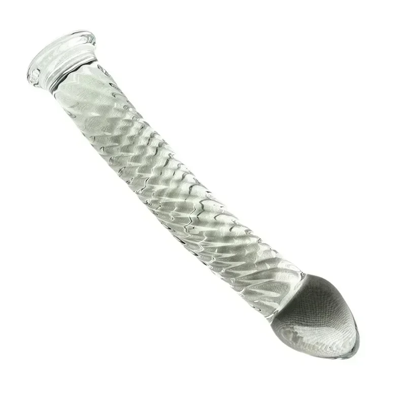 Transparent Female Sexy Glass Dildos Masturbation Phallus Crystal Glass Stick Anal Plug Stimulation Ass Prostate Massager