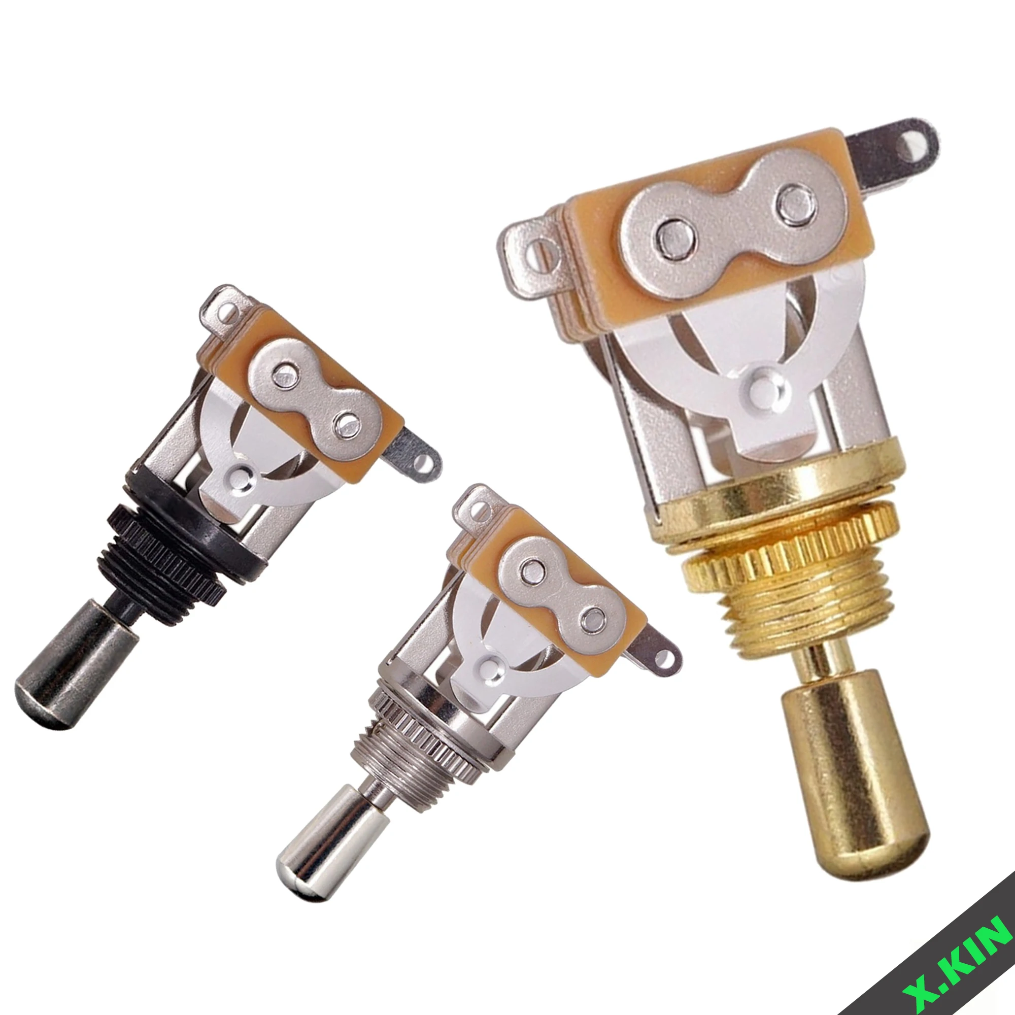 

3 Way Short Straight Guitar Toggle Switch Pickup Selector with Brass Hat Compatible with Gibson Les Paul Lp Sg Electric Guitars