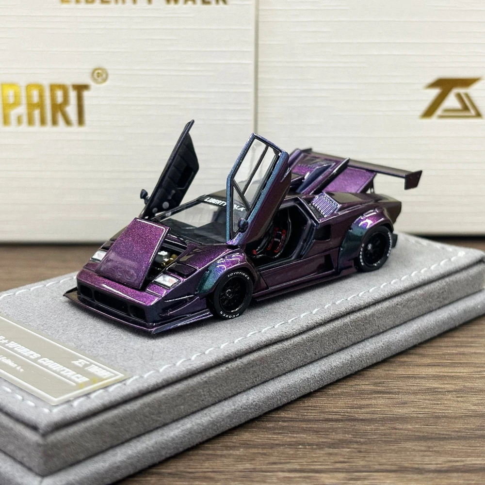 TopArt 1:64 Malaysia LBWK Countach Chameleon Color Diecast Model Car nel 2025