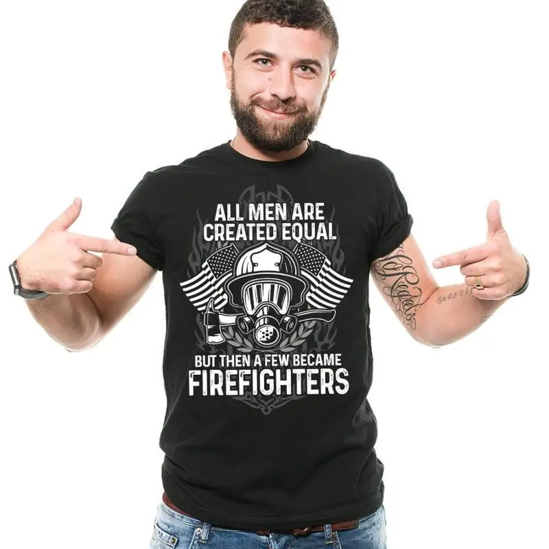 

Firefighter T Shirt Proud American Profession Occupation