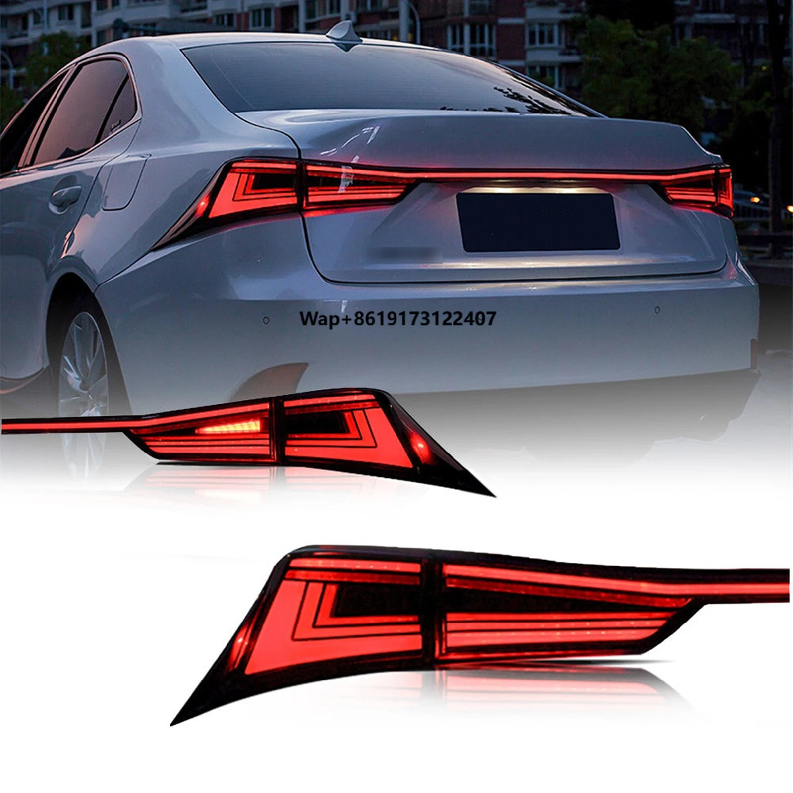 

Car Red Tail Light Assembly Taillight for IS250 IS300 IS350 2013-2020 With Dynamic Animation Automobile Rear Lamp
