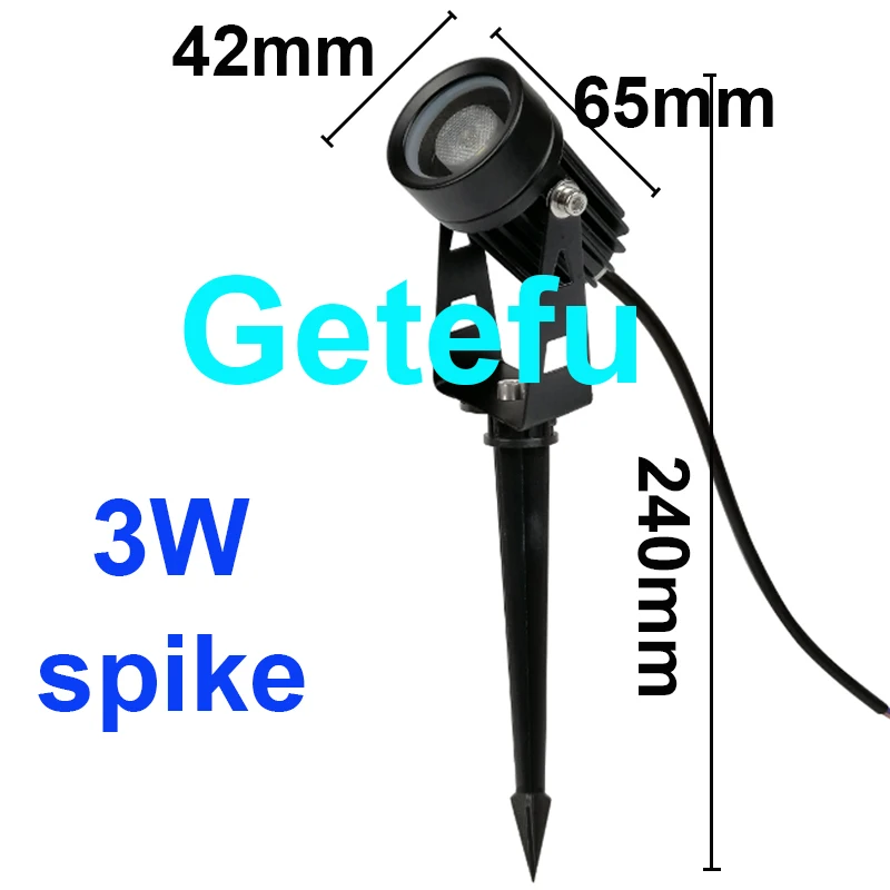 Led Landschapsverlichting 12W 18W 24W Buiten Schijnwerpers Spike Spotlight Dc 12v 110V 220V Tuinlamp Rgb Led Gazon Licht Boom Lamp