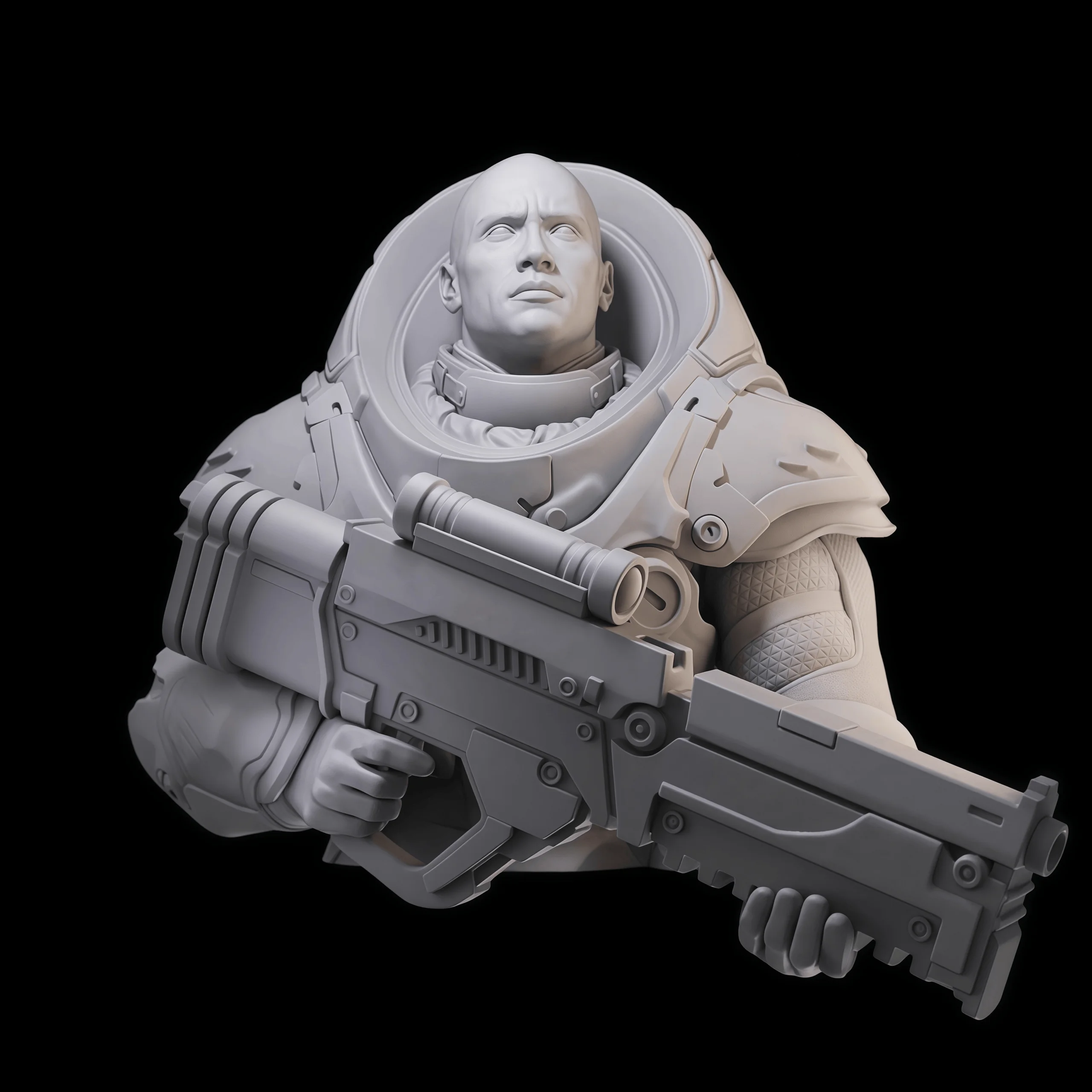 1:10 Die-cast Resin Model Assembly Kit, GK, Precision Resin Bust, Unpainted, Needs To Be Assembled