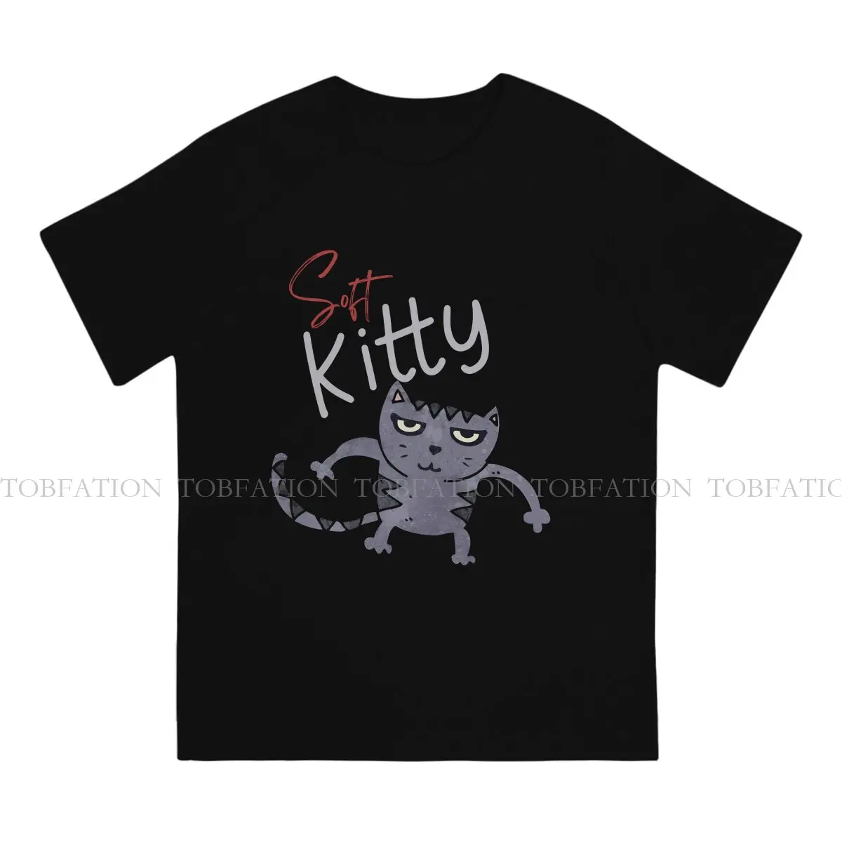 Soft Kitty Special TShirt Cat Leisure T Shirt 100% Cotton Newest T-shirt For Adult