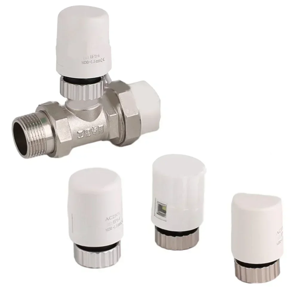 1pc AC230V M30*1.5mm Floor Heating Radiator Valve Visual Electric Actuator  For Underfloor Heating Thermostatic Radiator Valve