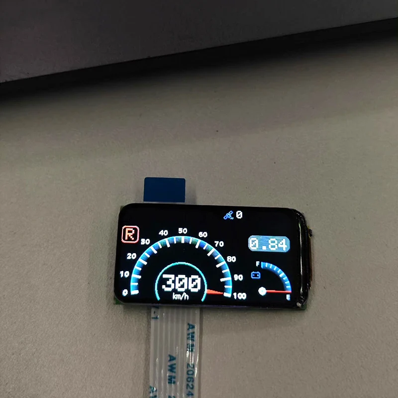 จอแสดงผลขนาด 1.47 นิ้วจำลองการเชื่อมโยงแผงหน้าปัดหน้าจอ LCD สำหรับ 1/8 1/10 RC Crawler Car Traxxas TRX4 AXIAL SCX10 RC4WD อะไหล่