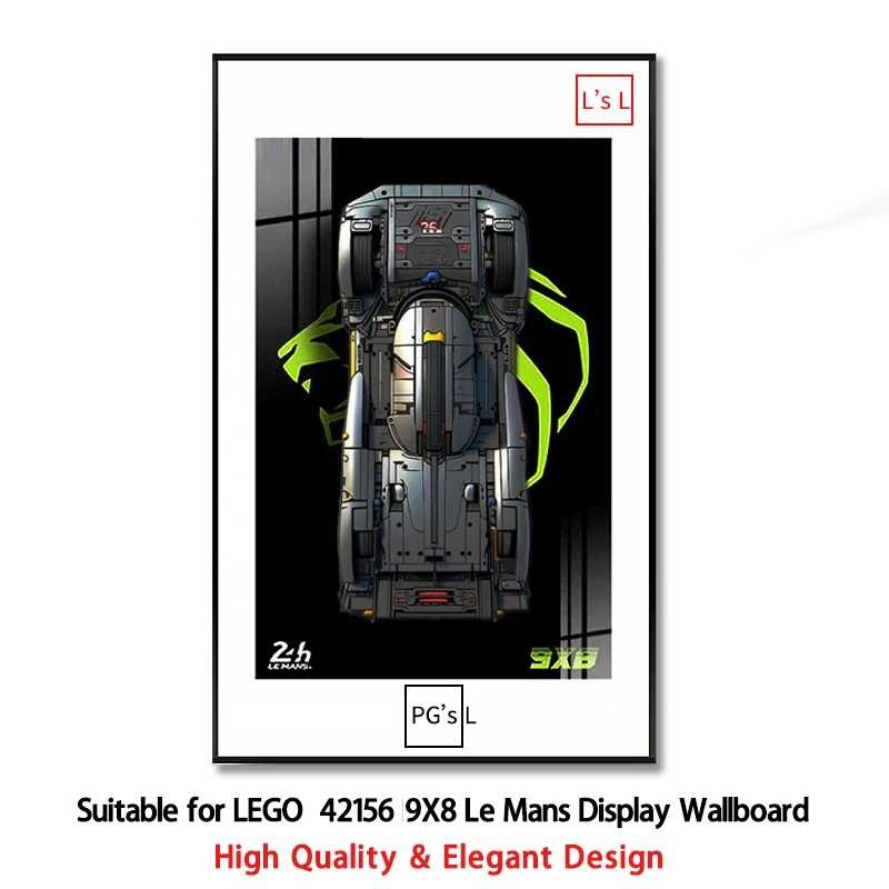 

NEW Wall Mount Display box Photo Frame Suitable for LEGO 42156 PEUGEOT 9X8 Le Mans building block car model Display Wallboard
