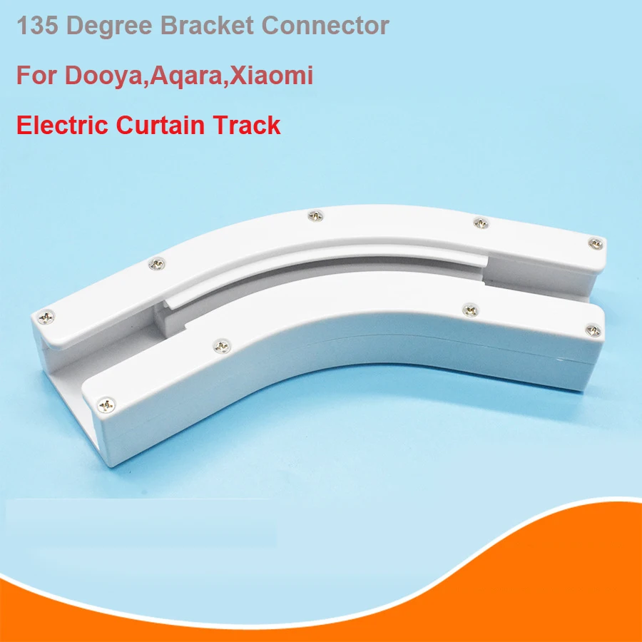 Electric Curtain Track Rail Joint Bracket Connector, L Type Window for Aqara, Xiaomi, Dooya Rail, 135 ° Degree, High Quality